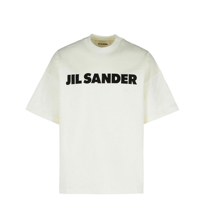 Ivory Cotton Crewneck T-Shirt - Image 4