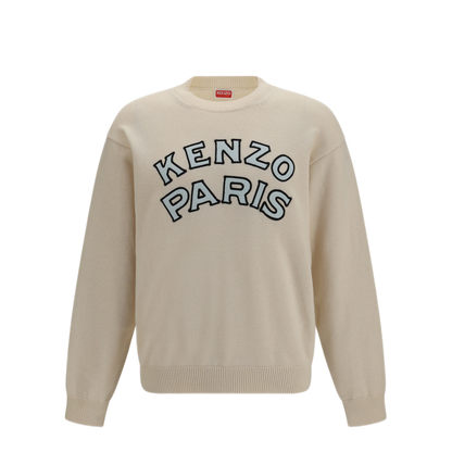 Paris Embroidered Wool Cotton Sweater - Image 1