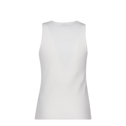 Compact Cotton Ribbed Jersey Tank Top - Image 2