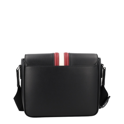 Mythos Recycled Bovine Leather Crossbody Bag - Black - Image 7