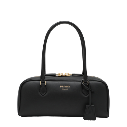 Shoulder Bag In Black Leather - Image 1