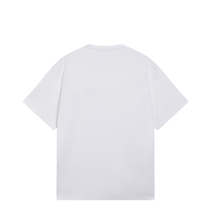 Boxy Cotton Crew-Neck T-Shirt with Triangle Logo - Image 2