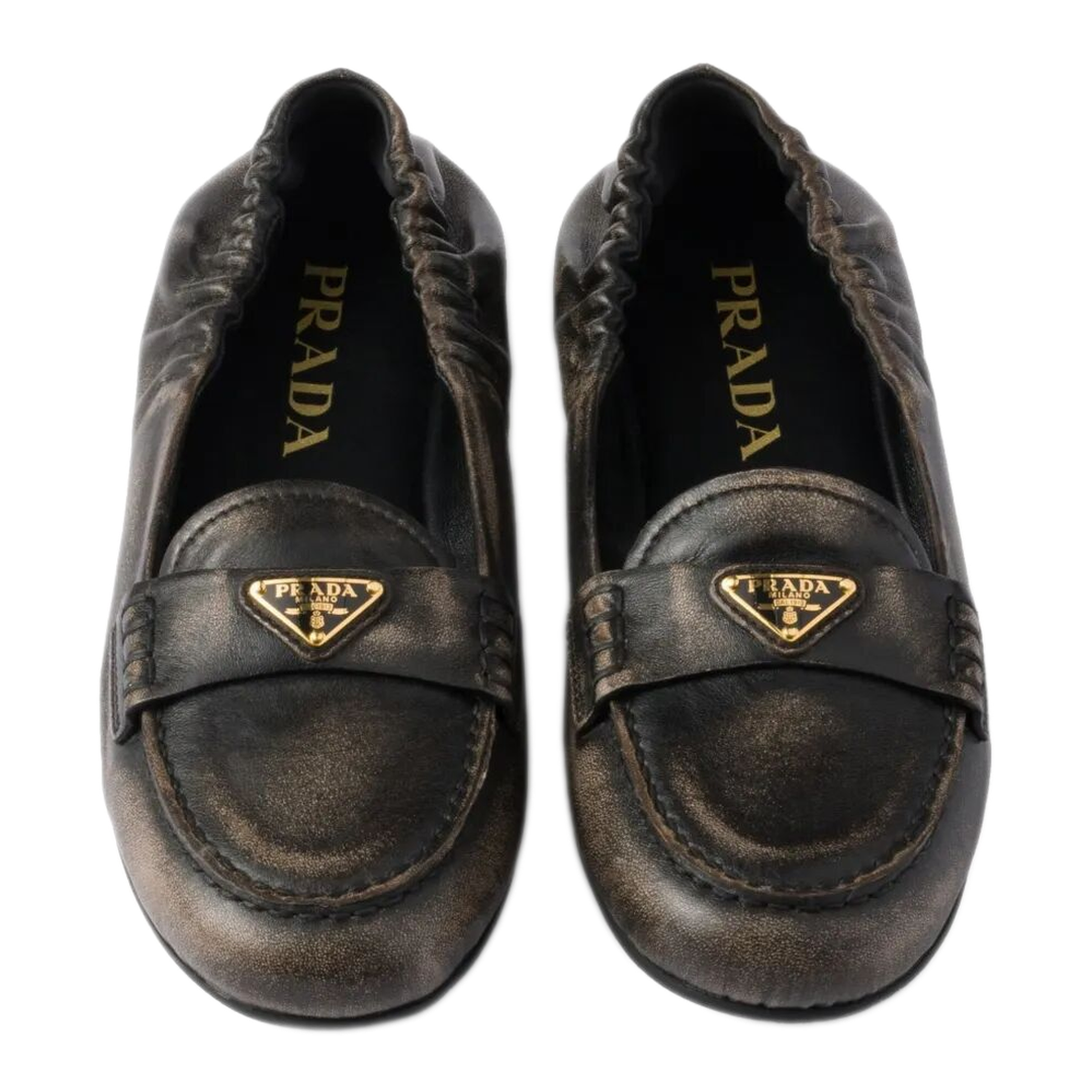 Deconstructed and Flexible Nappa Leather Loafers - Image 2