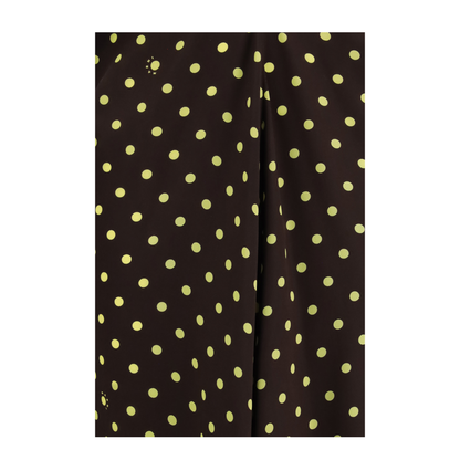 Printed Polka Dot Crepe Dress - Image 3