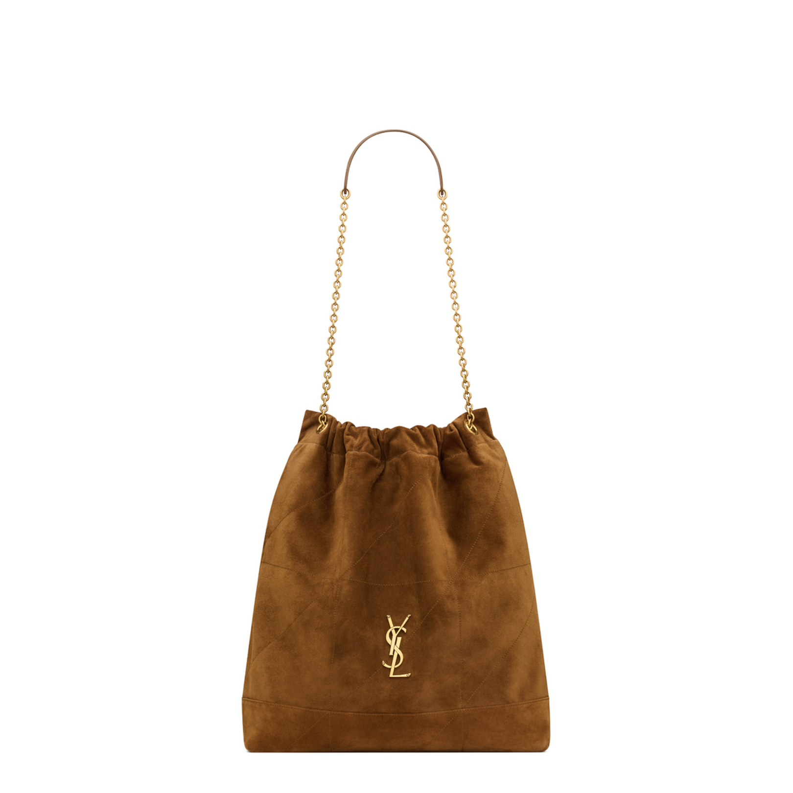 Jamie Large Suede Bucket Bags - Brown - Image 1