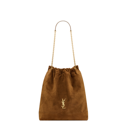 Jamie Large Suede Bucket Bags - Brown - Image 1