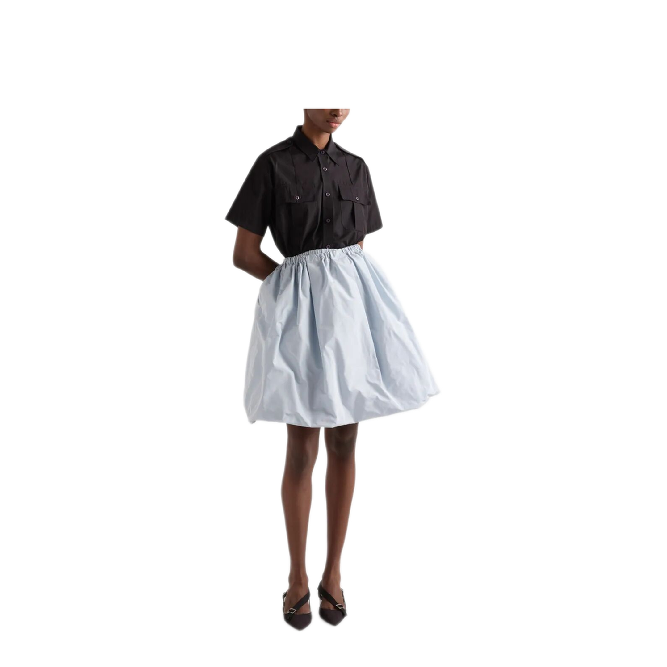 Short-Sleeved Poplin Utility Shirt - Image 4