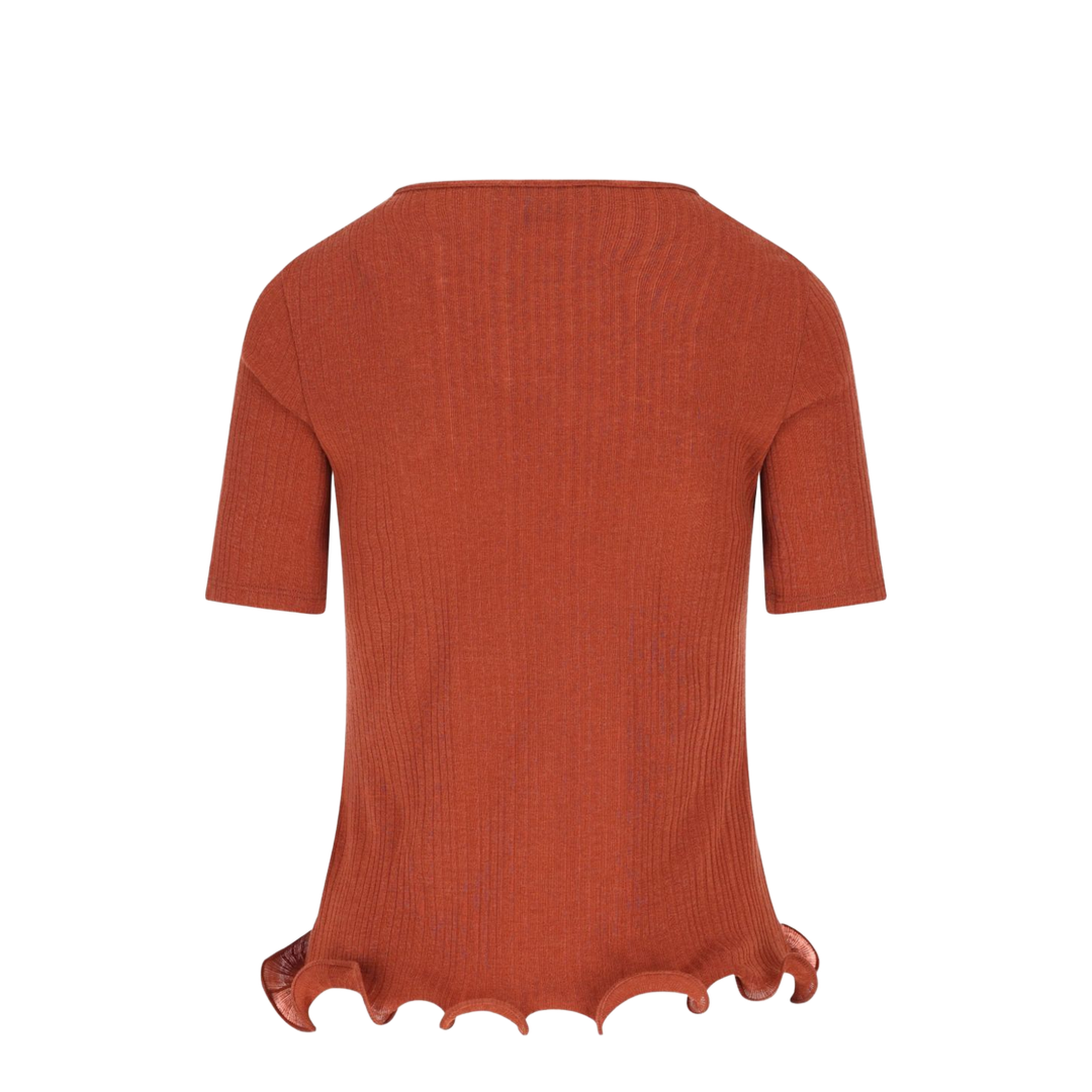 Wool Short Sleeved Virgin Top - Image 2