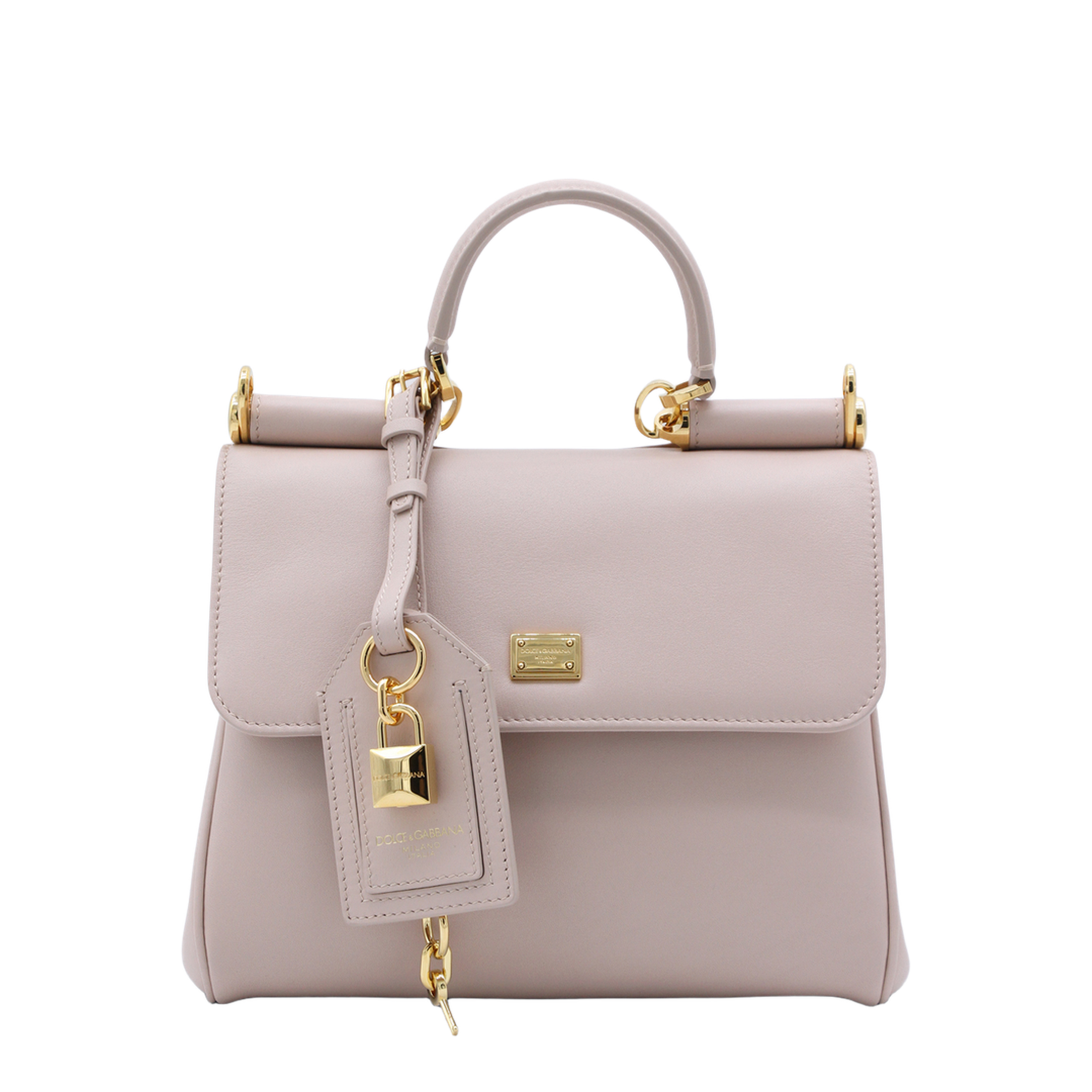 My Sicily Small Calfskin Handbag - Beige - Image 2