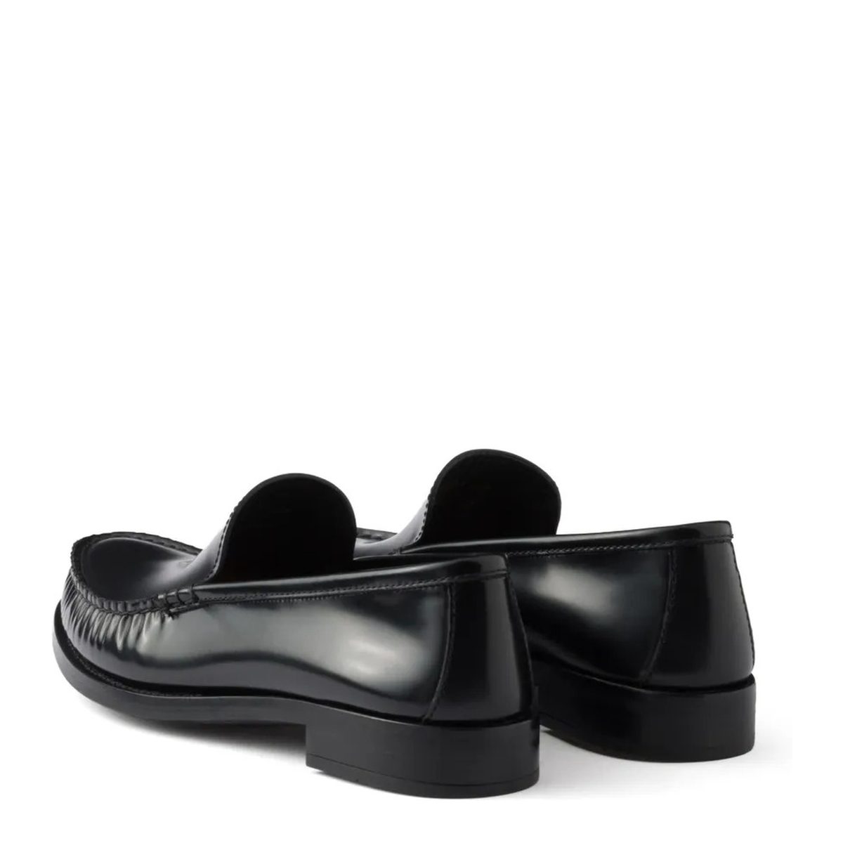 Brushed Fumé Leather Loafers - Image 3