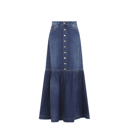 Long Denim Skirt - Image 1