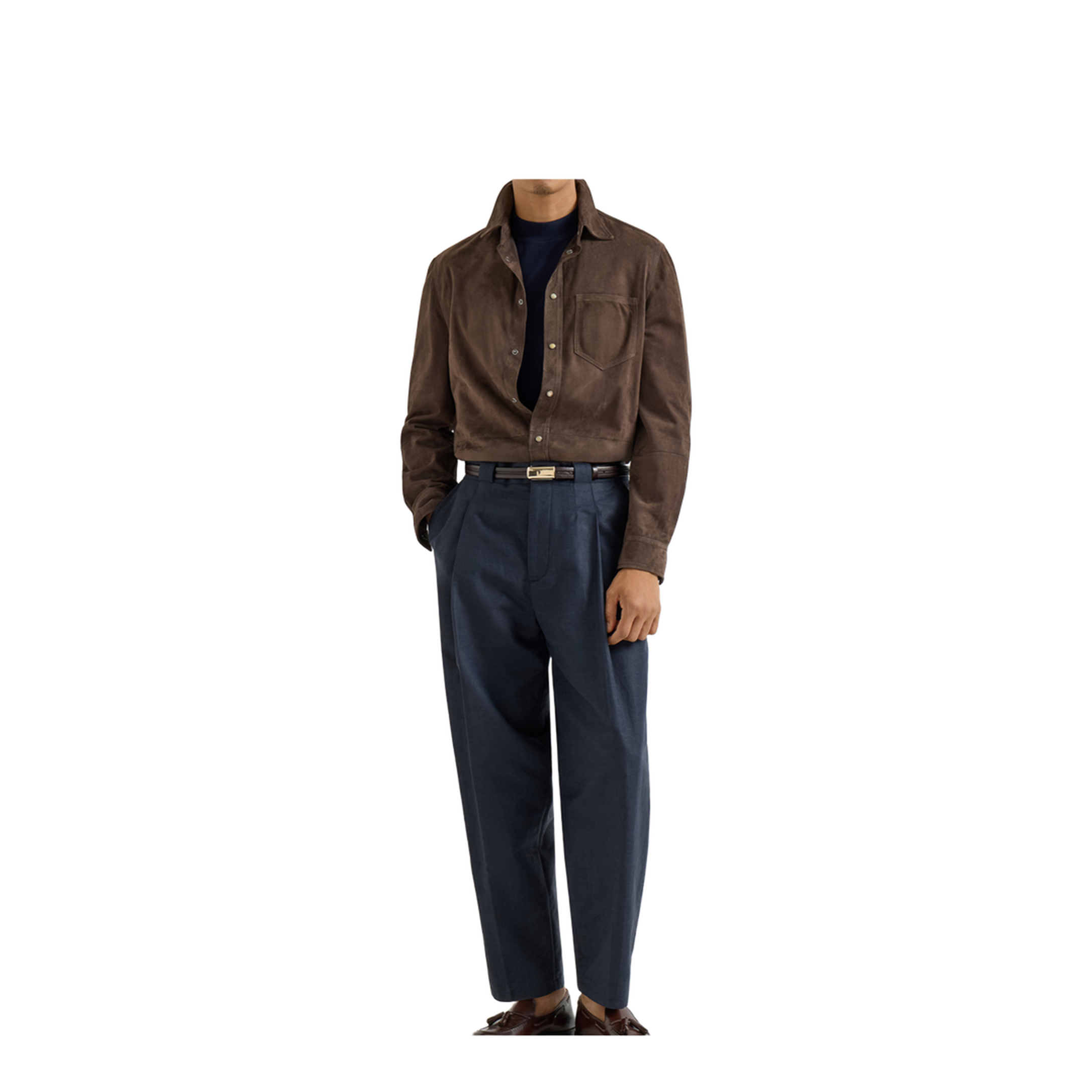 Brown Leather Shirt - Image 4