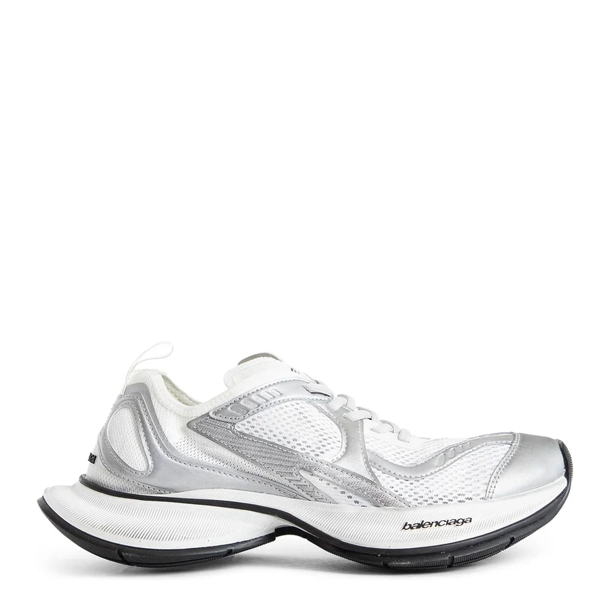 Circuit Sneaker in White/Silver - Image 1