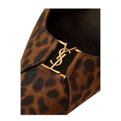 Slingback Pumps in Leopard Grosgrain - Image 4
