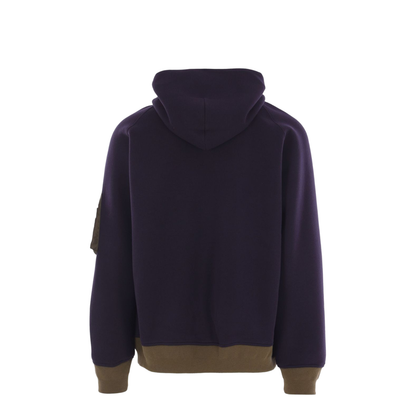 Hoodie with Bomber-Style Inserts - Image 2