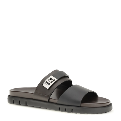 Double-strap leather Sandals - Image 2