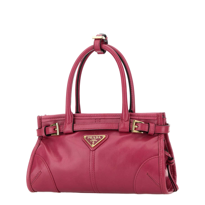 Fuchsia Leather Mini Handbag - Image 1