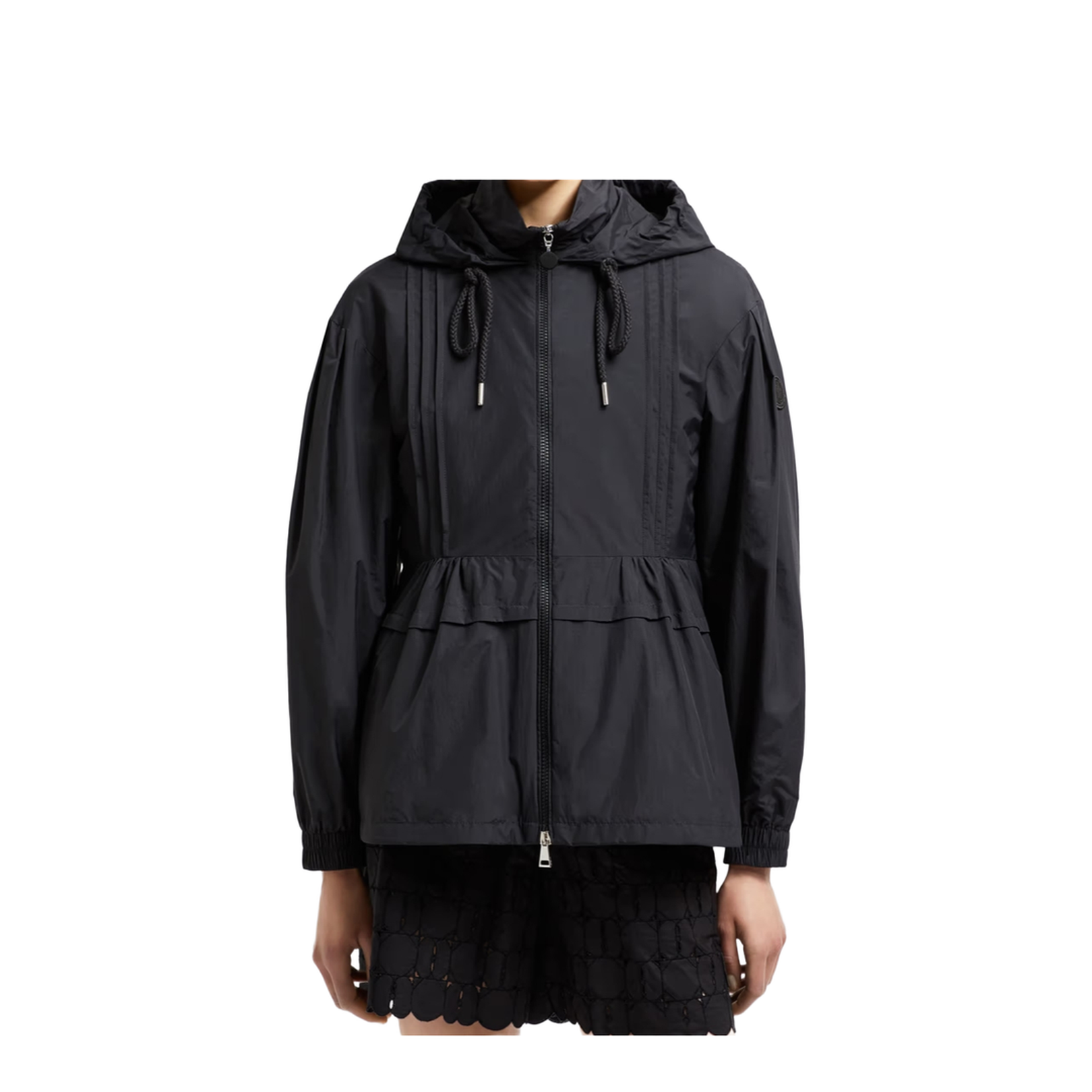 Black Vabre Hooded Parka Jacket - Image 2