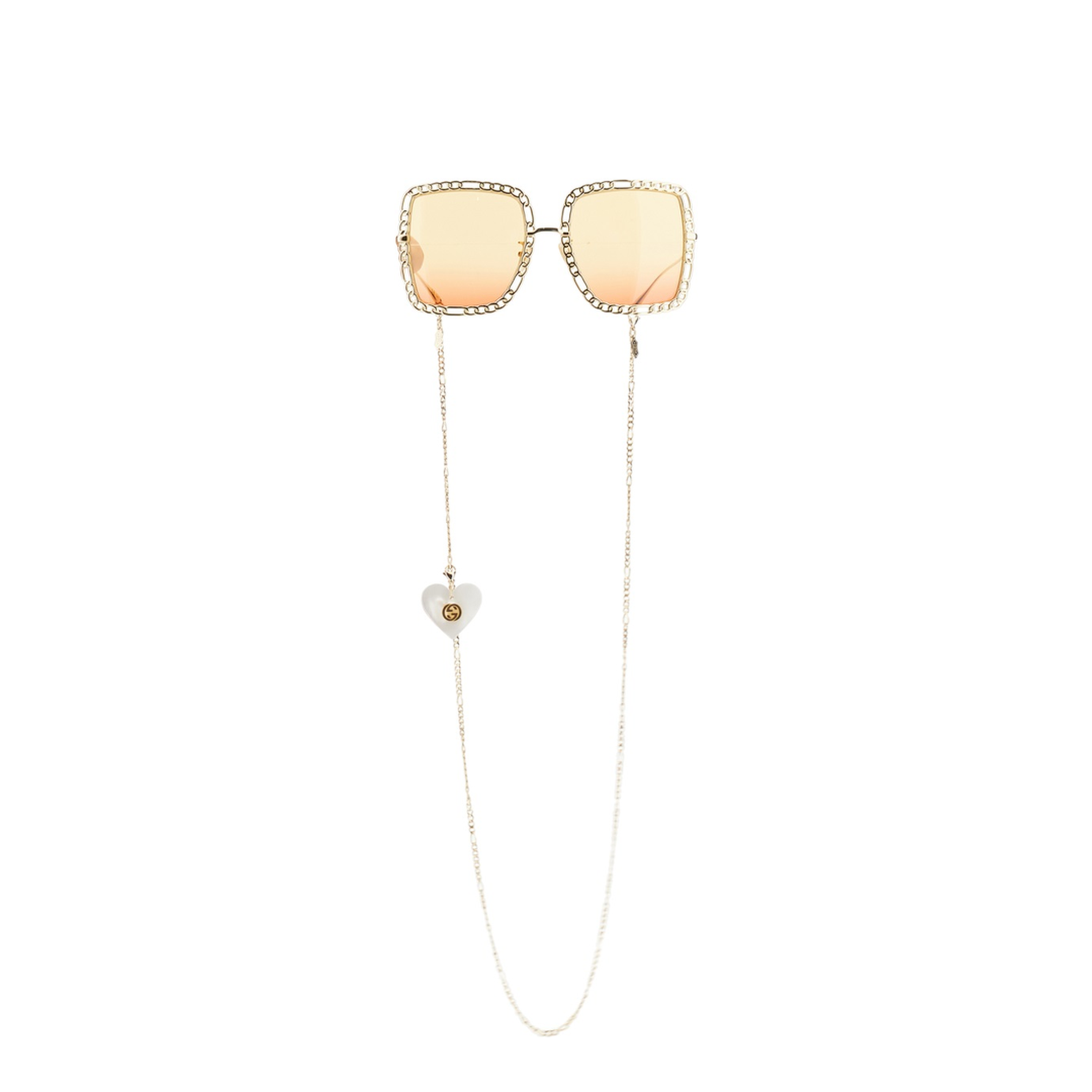 Rectangular Sunglasses - Gold - Image 2