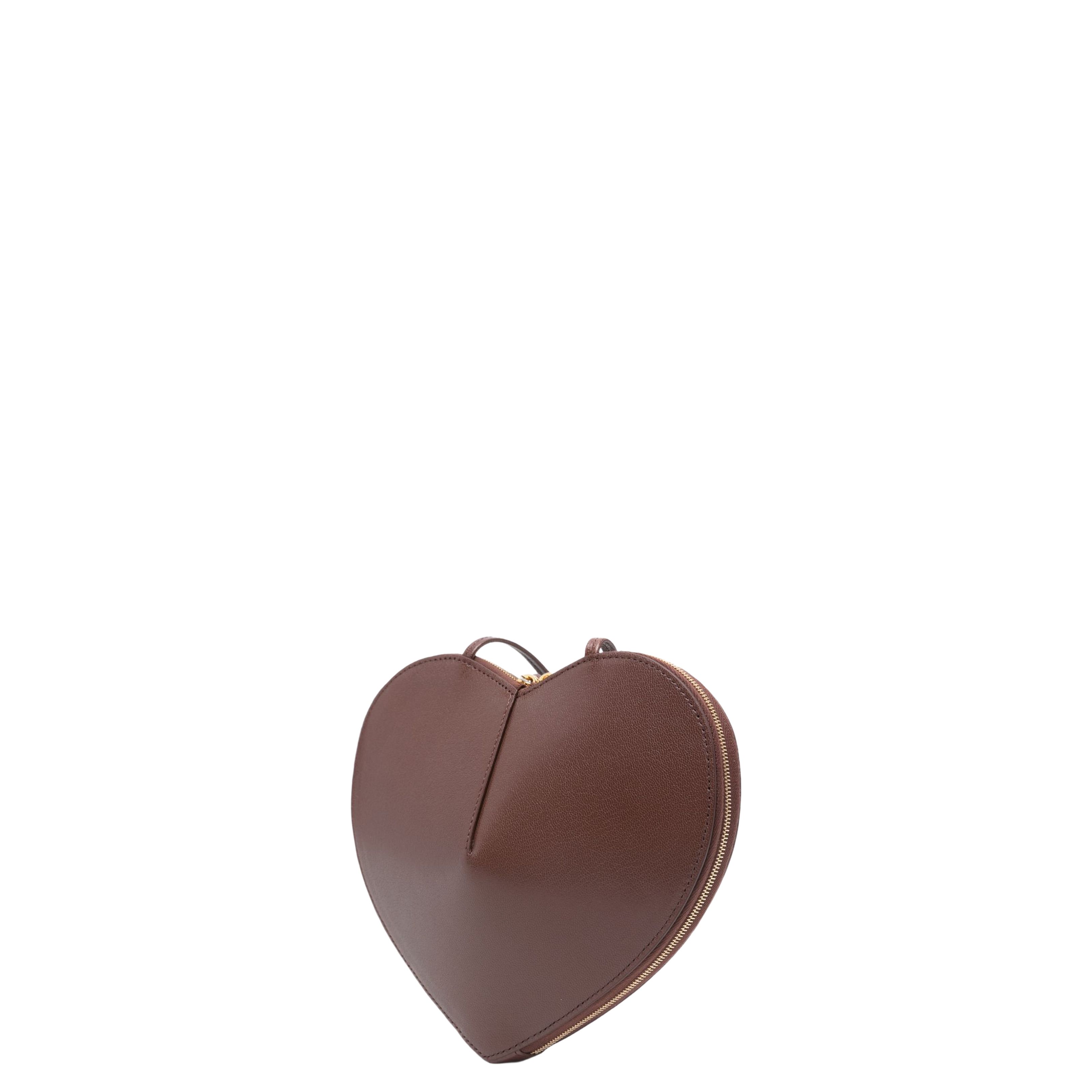 Brown Le Coeur Bi-Material Bag in Leather - Image 4