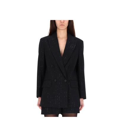 Wool Twill Jacket In Black - Image 4