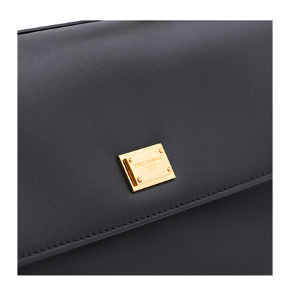 My Sicily handbag in plongé calfskin in Black - Image 7