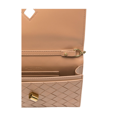 Andiamo Chain Pouch Nylon Brown - Image 4