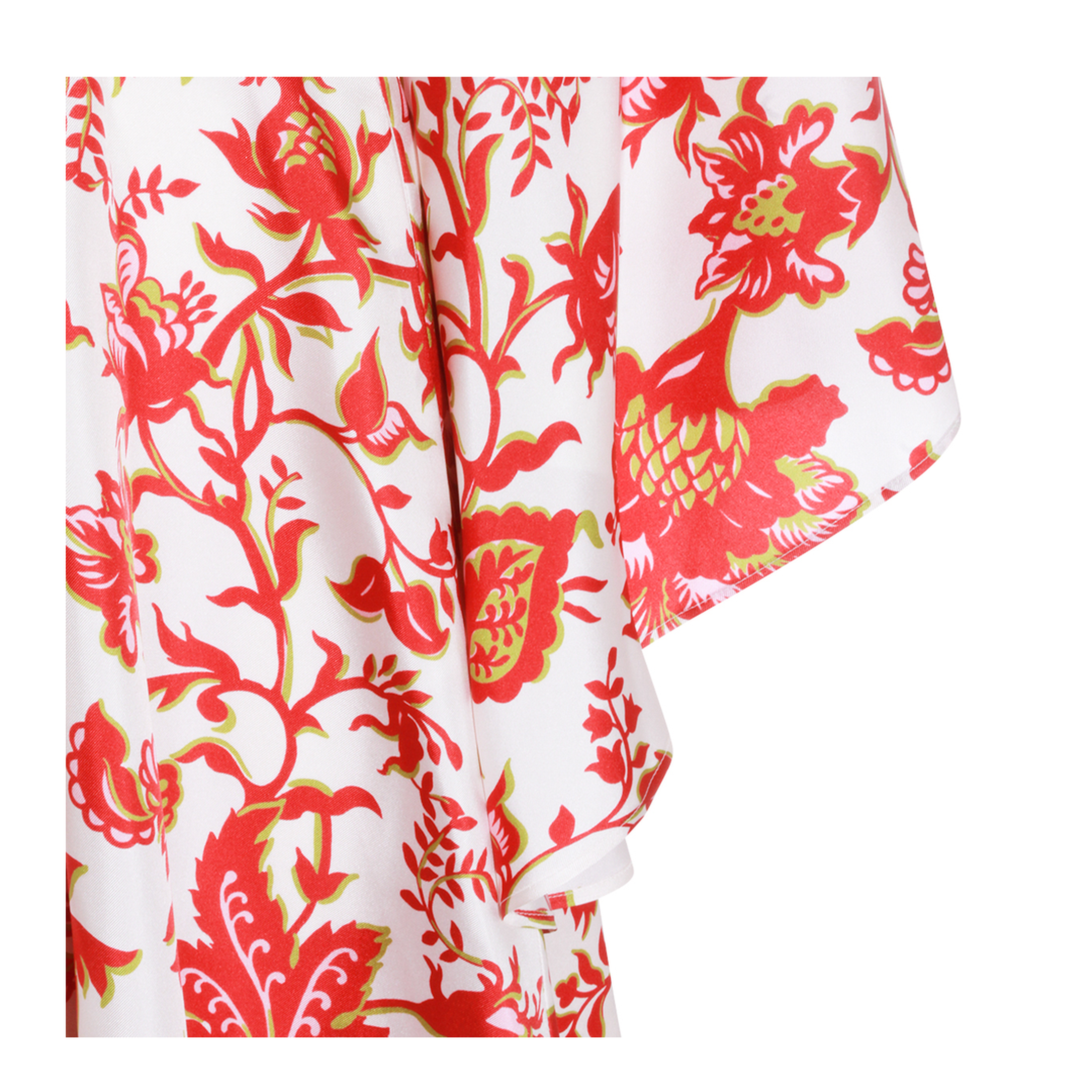 Cotton Mini Dress Red/White - Image 7