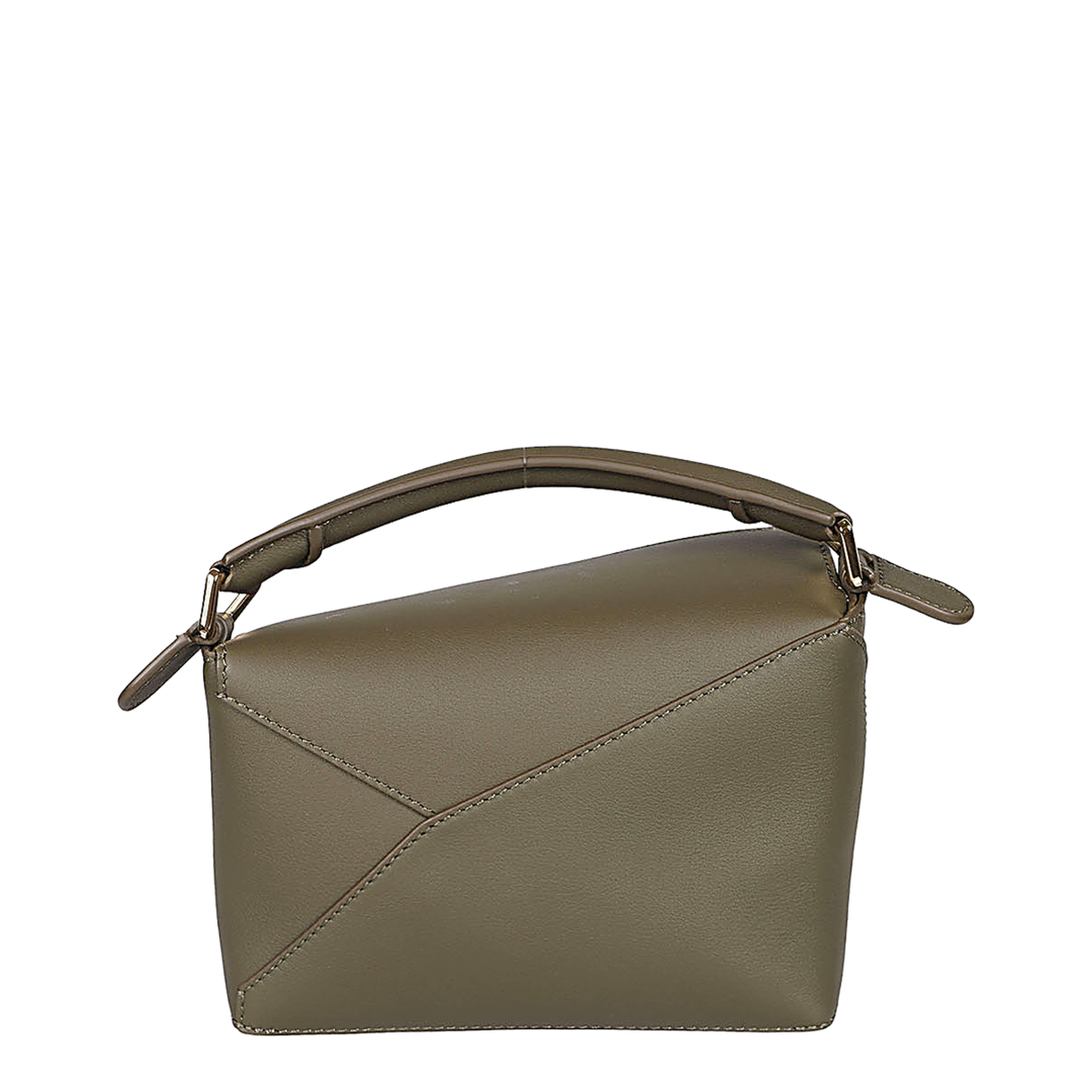Mini Puzzle Shoulder Bag - Dark Khaki Green - Image 3