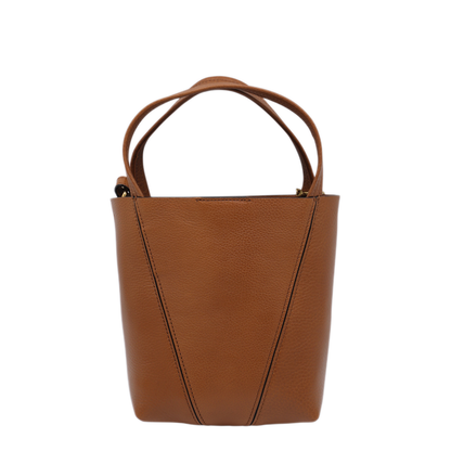 Spin Small Cowhide Tote - Clay Brown - Image 4