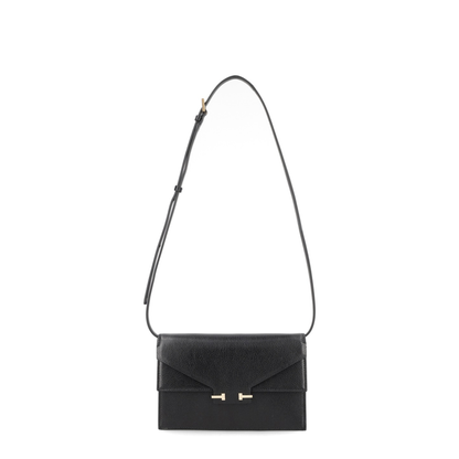 Aube Supple Grain Leather Mini Shoulder Bag - Black - Image 1