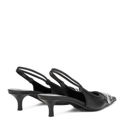 D-Venus SB 40 Slingback Pumps Black - Image 5