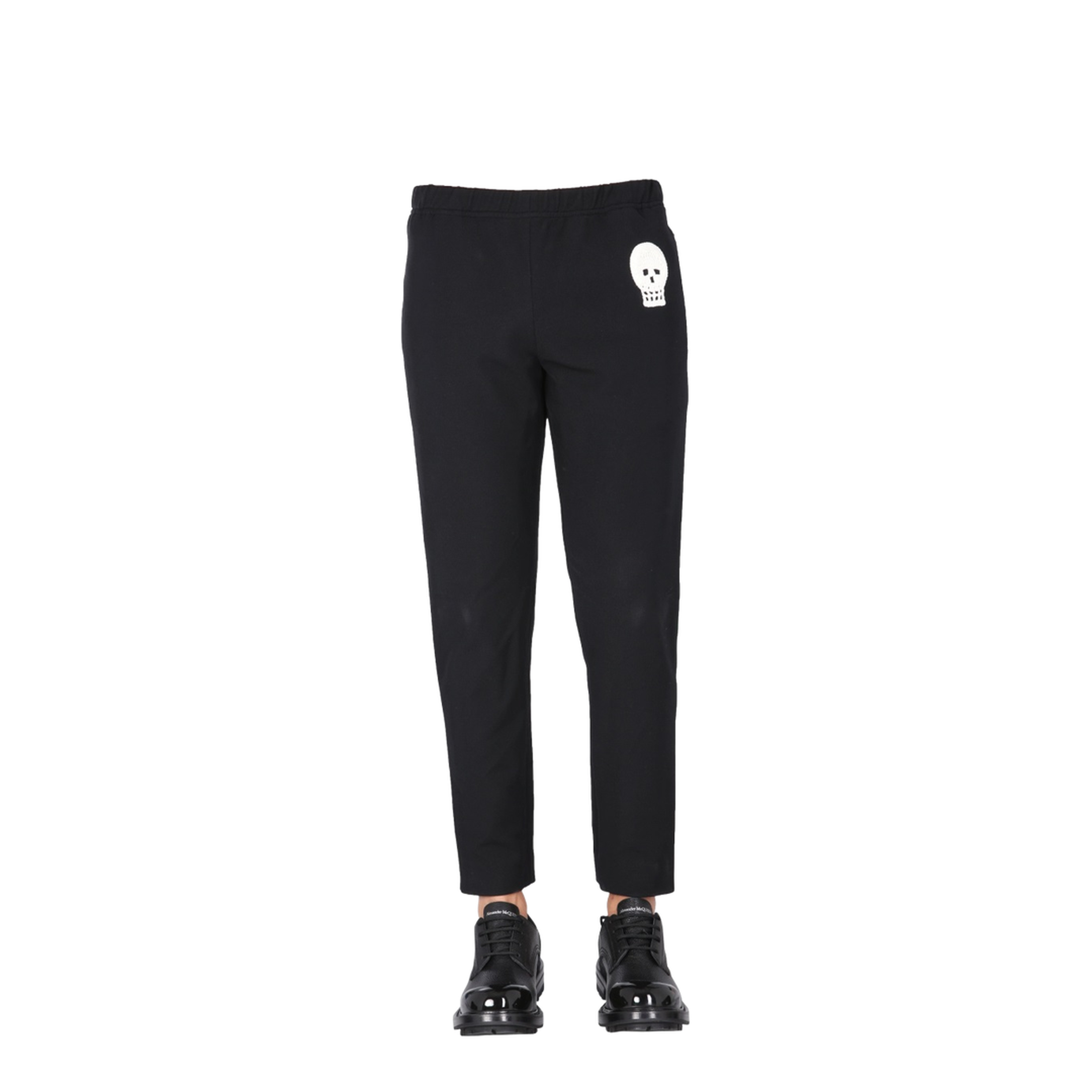 Jogging Pants with Embroidered Skull - Image 1
