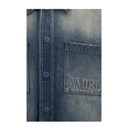 Embroidered Logo Denim Shirt - Image 3