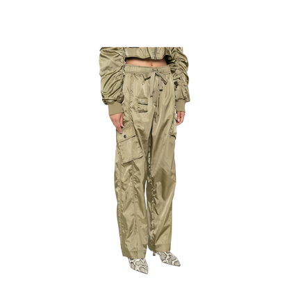 Nylon Oversize Trousers - Image 2