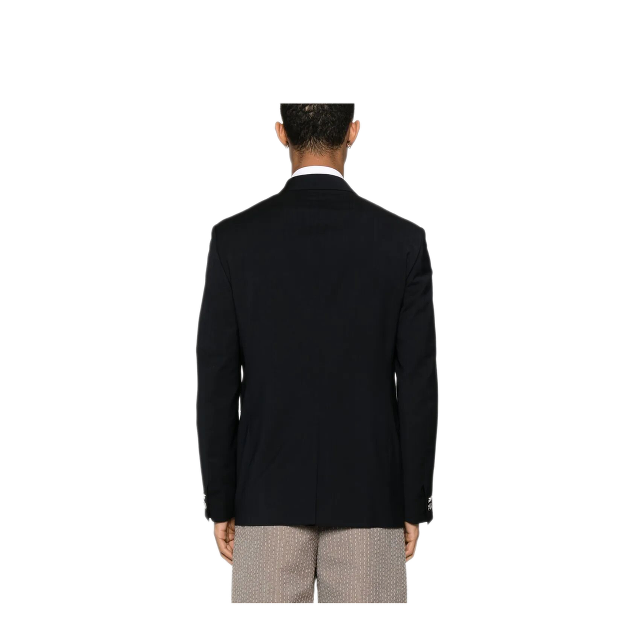 Straight-Cut Double Breasted Wool Jacket - Image 5