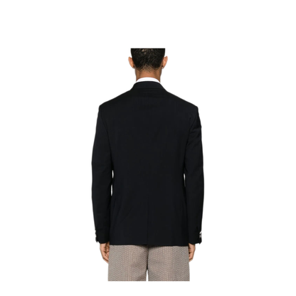 Straight-Cut Double Breasted Wool Jacket - Image 5