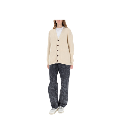 Cotton V-Necked Cardigan - Image 4