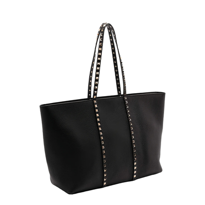 Rockstud Shopping Bag in Grainy Leather - Image 2