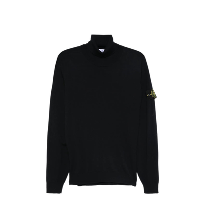 Ribbed Wool Turtleneck Sweater - Image 1