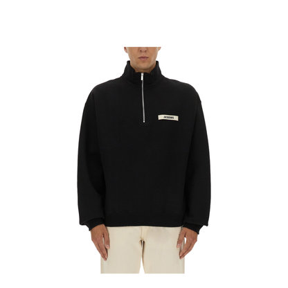 Gros Grain Zipped-Rollneck Sweatshirt - Image 2