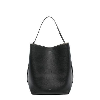 Leather Belted Tote Shoulder Bag - Image 1