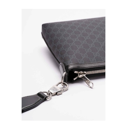 Ophidia Small Leather Pouch - Black - Image 5