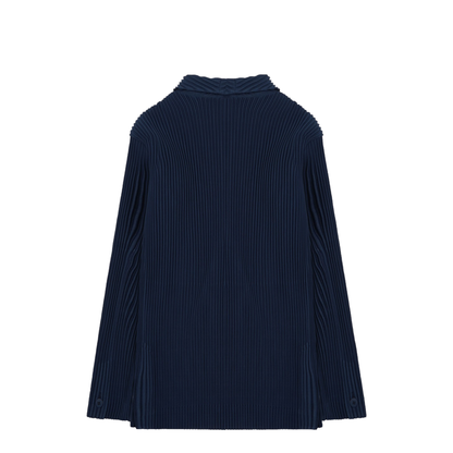 Double-Breasted Pleated Jacket - Image 2