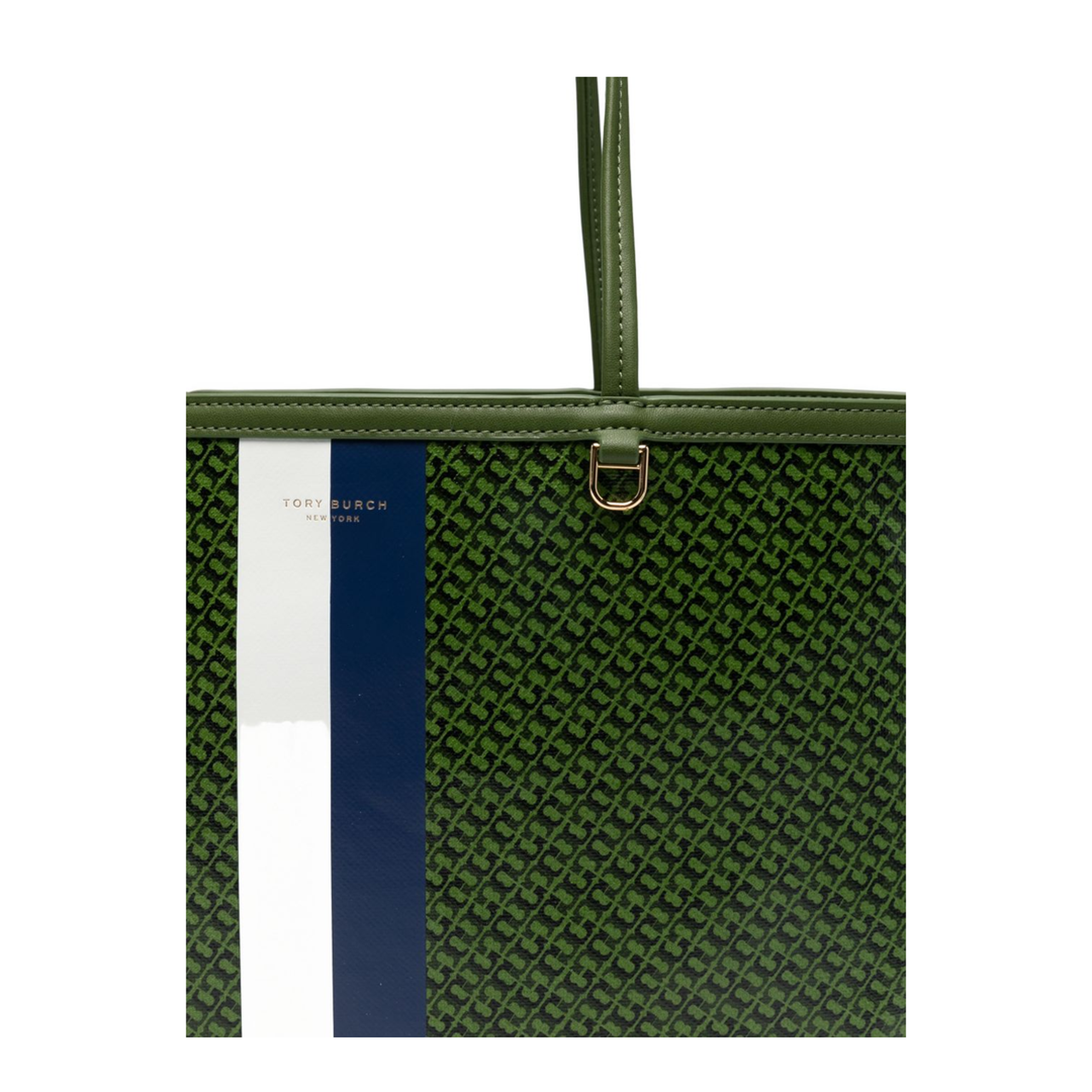 Racer Coated Canvas Tote - Green - Image 2