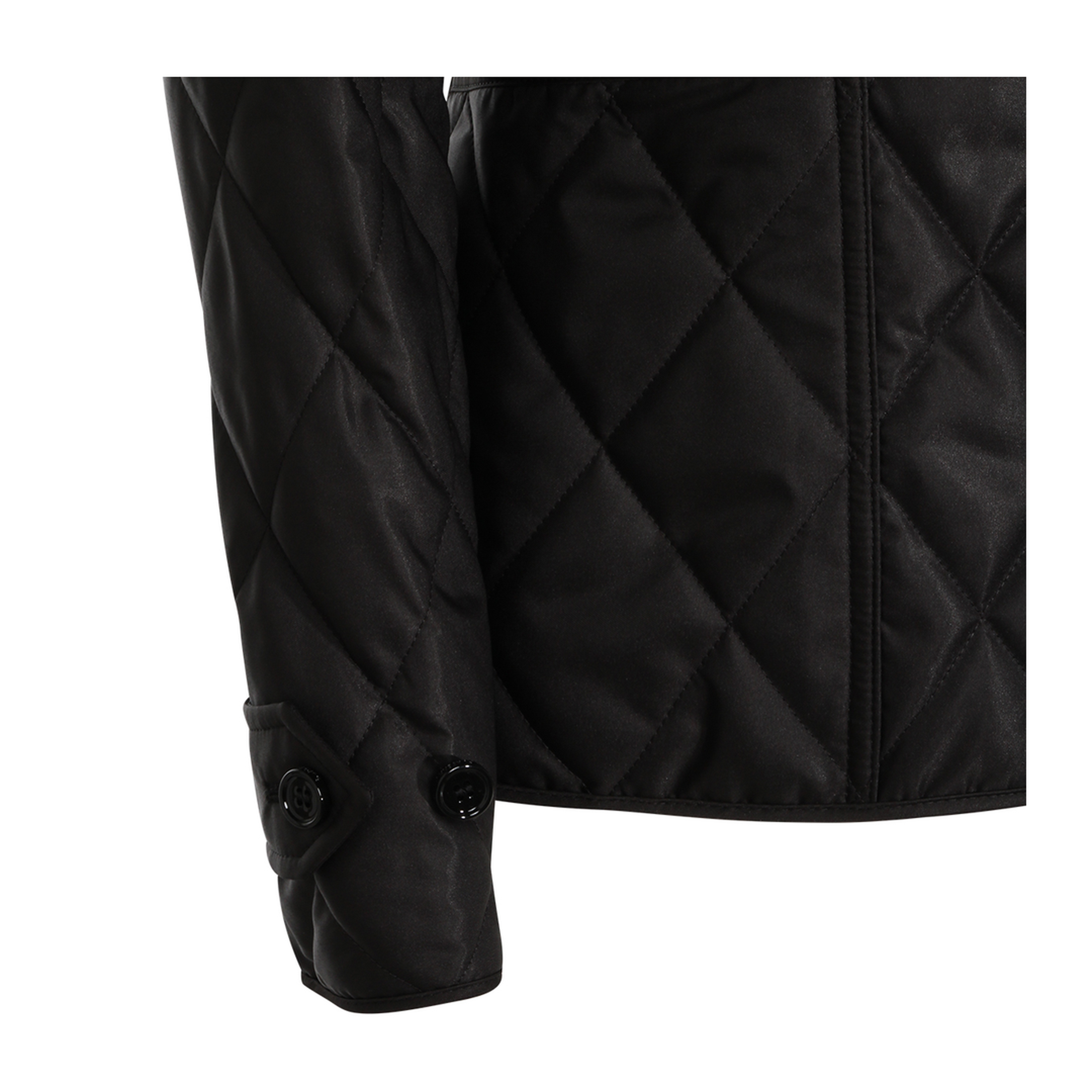 Quilted Jacket In Black - Image 7