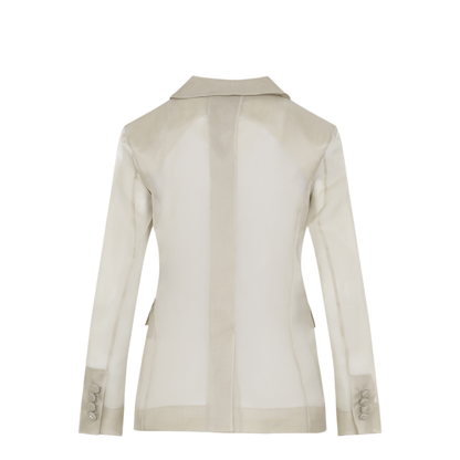 Pianoforte Slogan Organza Jacket - Image 4