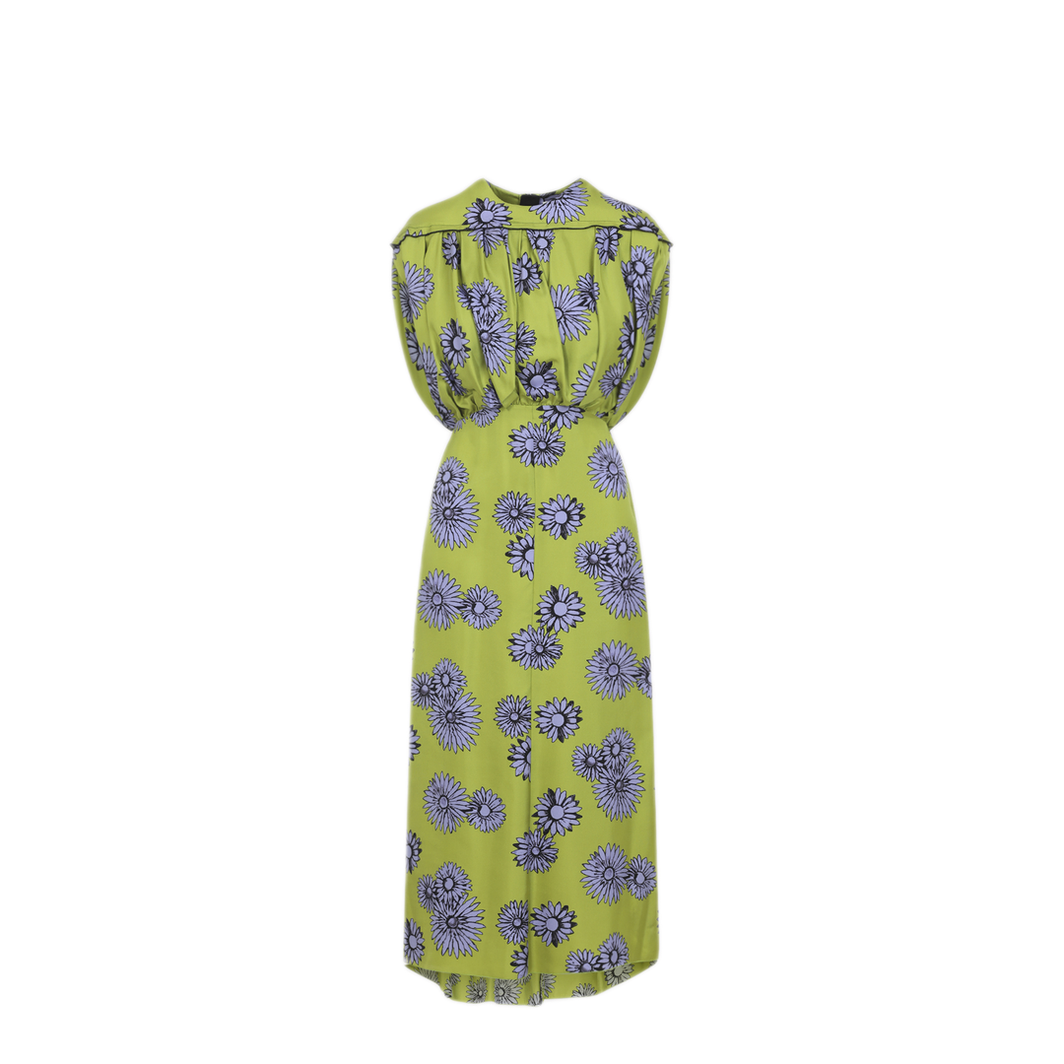 Printed Draped Top Dress - Image 3