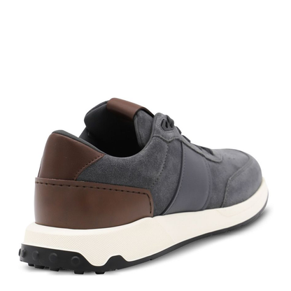 Grey Suede Upper Lace-Up Shoes - Image 3