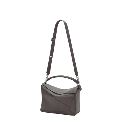 Large Puzzle Bag in Supple Grained Calfskin Brown - Image 5